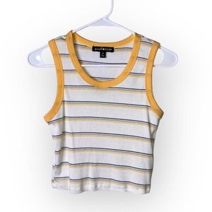 cropped ribbed tank